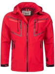 Arctic Seven Herren Designer Softshell Funktions Outdoor Regen Jacke Sport AS088 Rot