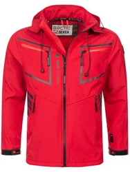 Arctic Seven Herren Designer Softshell Funktions Outdoor Regen Jacke Sport AS088 Rot