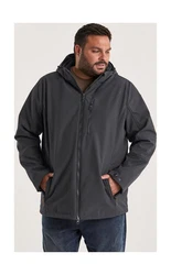 STOY Softshelljacke STW 17 MN SFTSHLL JCKT Dunkelgrau/Grau/Schwarz