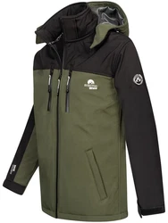 Arctic Seven Softshelljacke ASSurvivo Outdoorjacke Dunkelgrün/Grün