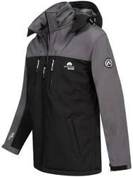 Arctic Seven Softshelljacke ASSurvivo Outdoorjacke Dunkelgrau/Grau/Hellgrau/Schwarz