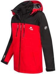 Arctic Seven Softshelljacke ASSurvivo Outdoorjacke Rot/Dunkelrot