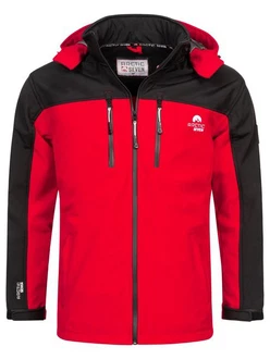 Arctic Seven Softshelljacke ASSurvivo Outdoorjacke Rot/Dunkelrot