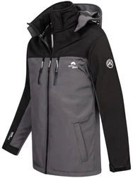 Arctic Seven Softshelljacke ASSurvivo Outdoorjacke Dunkelgrau/Grau/Hellgrau