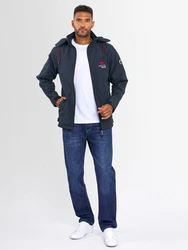 Arctic Seven Herren Softshell Jacke Sport AS087 Blau/Dunkelblau/Rot/Hellblau