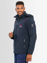Arctic Seven Herren Softshell Jacke Sport AS087 Blau/Dunkelblau/Rot/Hellblau