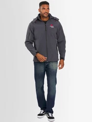 Arctic Seven Herren Softshell Jacke Sport AS087 Dunkelgrau/Grau/Hellgrau/Dunkelblau