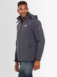 Arctic Seven Herren Softshell Jacke Sport AS087 Dunkelgrau/Grau/Hellgrau/Dunkelblau