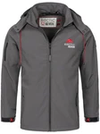 Arctic Seven Herren Softshell Jacke Sport AS087 Dunkelgrau/Grau/Hellgrau/Dunkelblau