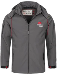 Arctic Seven Herren Softshell Jacke Sport AS087 Dunkelgrau/Grau/Hellgrau/Dunkelblau