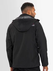 Arctic Seven Herren Softshell Jacke Sport AS087 Schwarz/Dunkelgrau