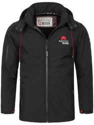 Arctic Seven Herren Softshell Jacke Sport AS087 Schwarz/Dunkelgrau