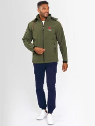 Arctic Seven Herren Softshell Jacke Sport AS087 Dunkelgrün/Khaki/Grün