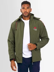 Arctic Seven Herren Softshell Jacke Sport AS087 Dunkelgrün/Khaki/Grün