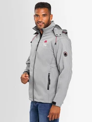Arctic Seven Herren Softshell Jacke Sport AS087 Hellgrau/Grau