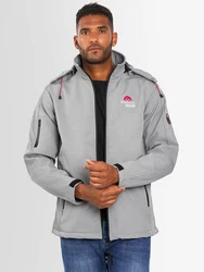 Arctic Seven Herren Softshell Jacke Sport AS087 Hellgrau/Grau