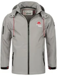 Arctic Seven Herren Softshell Jacke Sport AS087 Hellgrau/Grau
