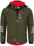 Arctic Seven Softshelljacke ASColori Outdoorjacke Dunkelgrün/Khaki