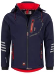 Arctic Seven Softshelljacke ASColori Outdoorjacke Dunkelblau/Blau/Hellblau/Braun