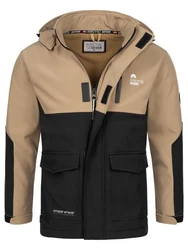 Arctic Seven Softshelljacke ASRenaldoo Funktionsjacke Braun/Beige/Khaki
