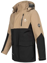 Arctic Seven Softshelljacke ASRenaldoo Funktionsjacke Braun/Beige/Khaki