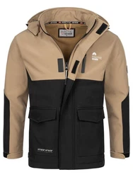 Arctic Seven Softshelljacke ASRenaldoo Funktionsjacke Braun/Beige/Khaki
