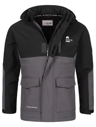 Arctic Seven Softshelljacke ASRenaldoo Funktionsjacke Dunkelgrau/Hellgrau/Grau
