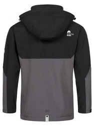 Arctic Seven Softshelljacke ASRenaldoo Funktionsjacke Dunkelgrau/Hellgrau/Grau