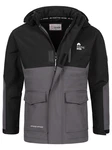 Arctic Seven Softshelljacke ASRenaldoo Funktionsjacke Dunkelgrau/Hellgrau/Grau
