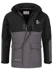 Arctic Seven Softshelljacke ASRenaldoo Funktionsjacke Dunkelgrau/Hellgrau/Grau