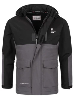 Arctic Seven Softshelljacke ASRenaldoo Funktionsjacke Dunkelgrau/Hellgrau/Grau