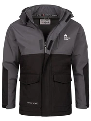 Arctic Seven Softshelljacke ASRenaldoo Funktionsjacke Dunkelgrau/Grau/Schwarz