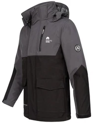 Arctic Seven Softshelljacke ASRenaldoo Funktionsjacke Dunkelgrau/Grau/Schwarz