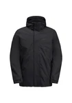 Jack Wolfskin 3-in-1 Funktionsjacke LUNTAL 3IN1 JKT Schwarz/Dunkelgrau/Dunkelblau/Grau