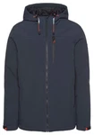 Polarino Winterjacke für kalte Temperaturen mit Kapuze Dunkelblau/Dunkelgrau