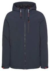 Polarino Winterjacke für kalte Temperaturen mit Kapuze Dunkelblau/Dunkelgrau