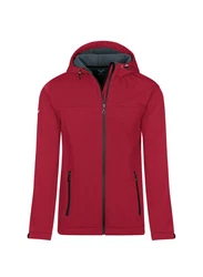 Trigema Softshelljacke Klassische SoftshellKapuzenjacke Dunkelrot/Bordeaux/Rot