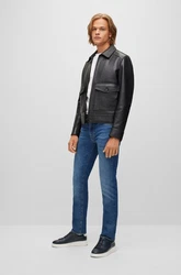 BOSS 5-Pocket-Jeans Maine3 (1-tlg) Dunkelblau/Blau/Hellblau