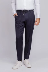 BOSS Anzughose H-Genius (1-tlg) Dunkelblau/Blau/Hellblau