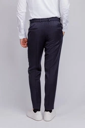 BOSS Anzughose H-Genius (1-tlg) Dunkelblau/Blau/Hellblau