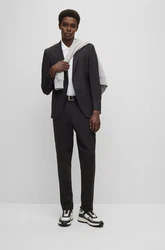 BOSS Poloshirt 'Pallas' Weiß/Grau/Creme