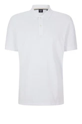 BOSS Poloshirt 'Pallas' Weiß/Grau/Creme