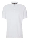 BOSS Poloshirt 'Pallas' Weiß/Grau/Creme