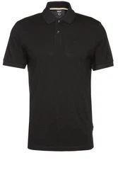 BOSS Poloshirt 'Pallas' Schwarz/Dunkelgrau