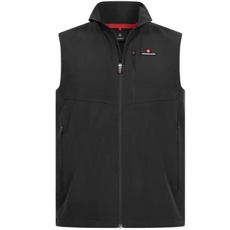 Hhenhorn Softshelljacke Allalin Weste Outdoor Jogging Schwarz/Dunkelgrau/Grau