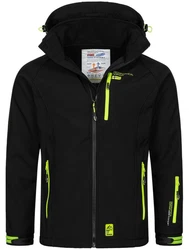 Geographical Norway Softshelljacke Herren Outdoor Übergangsjacke Gelb/Grün/Neonfarben