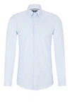 BOSS Langarmhemd P-Hanks-Kent Hellblau/Blau