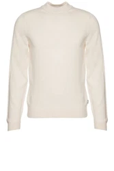 BOSS Strickpullover Bjarno-L Beige/Khaki/Weiß/Creme/Braun