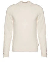 BOSS Strickpullover Bjarno-L Beige/Khaki/Weiß/Creme/Braun