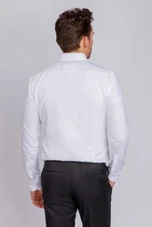 BOSS Hemd Hank Weiß/Grau/Creme